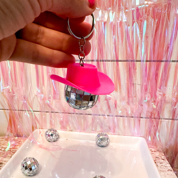 Disco Cowgirl Keychain