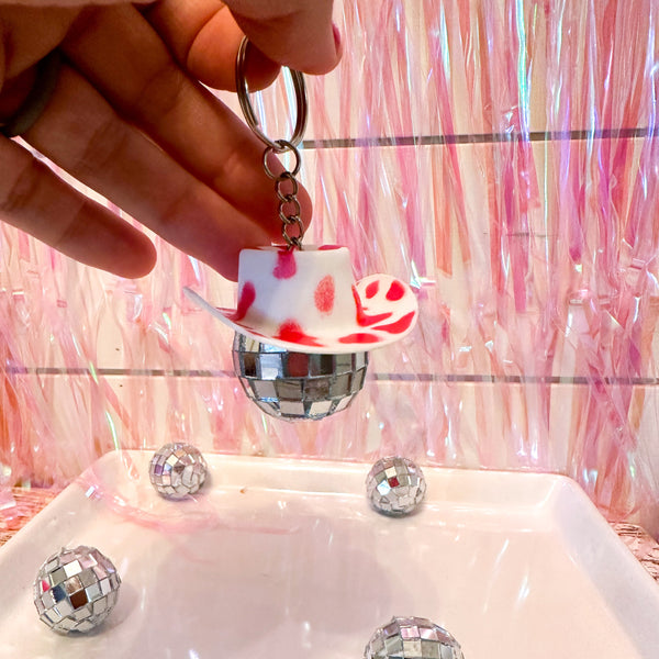 Disco Cowgirl Keychain