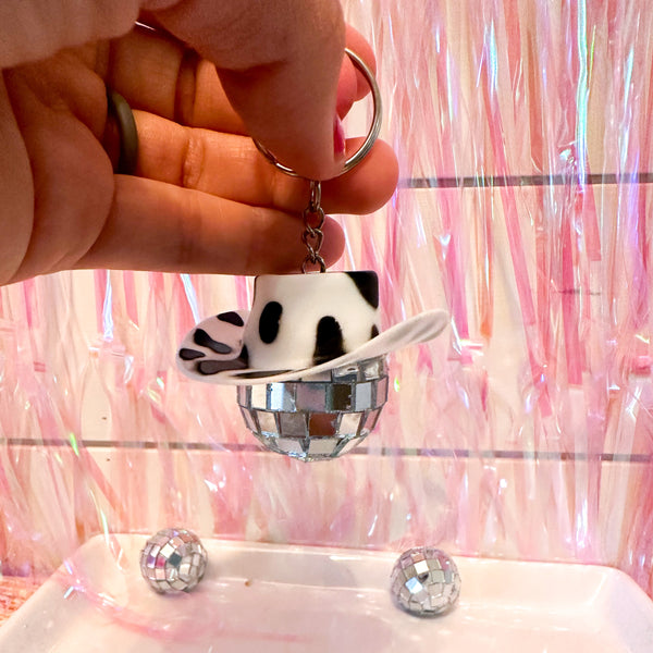 Disco Cowgirl Keychain