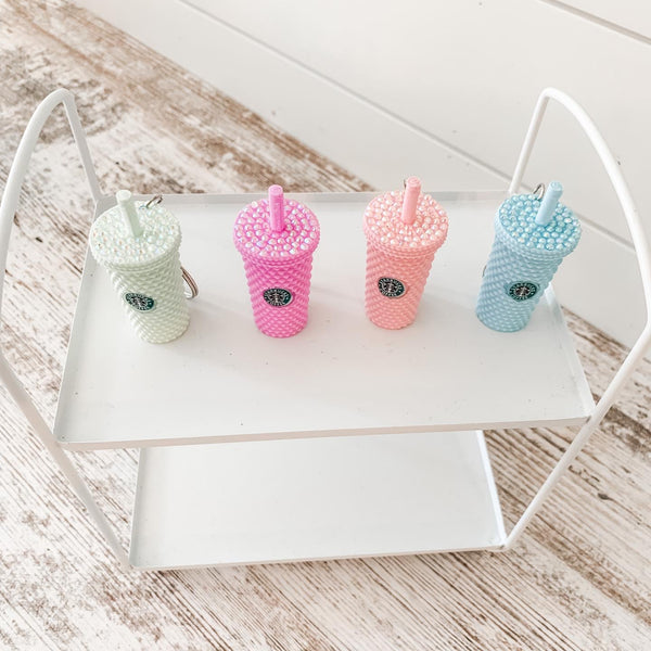 Starbucks Inspired Blingy Mini Tumbler Keychains