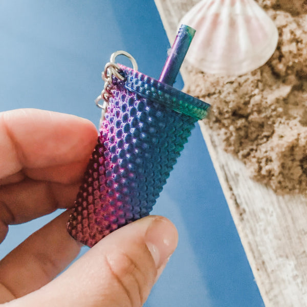 Starbucks Inspired Mermaid Mini Tumbler Keychain