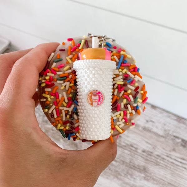 Dunkin Donuts Inspired Mini Tumbler Keychains 🍩