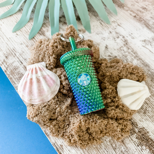 Starbucks Inspired Mermaid Mini Tumbler Keychain
