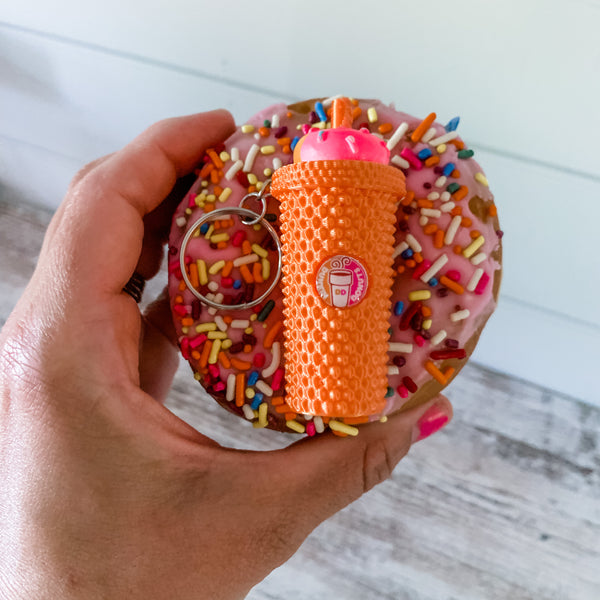 Dunkin Donuts Inspired Mini Tumbler Keychains 🍩