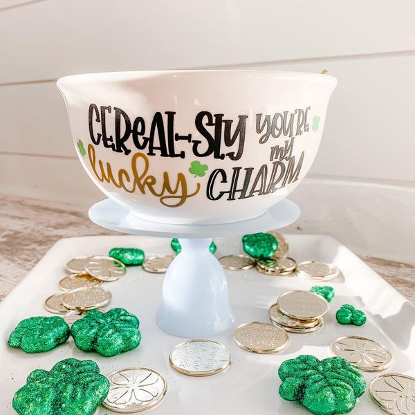 Cereal-sly Lucky Charm Custom Bowl Set