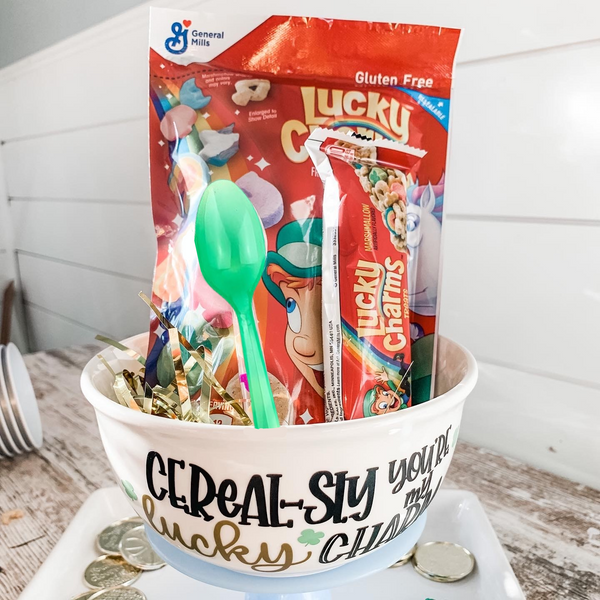 Cereal-sly Lucky Charm Custom Bowl Set